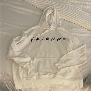 H&M Cream Friends Logo Hoodie